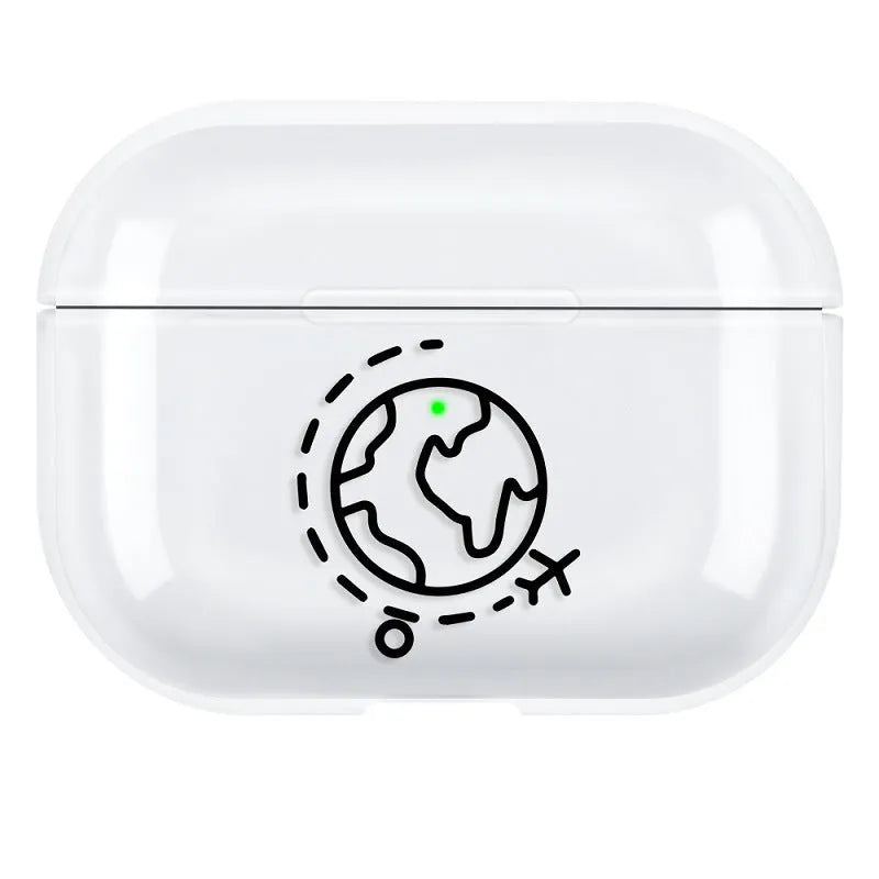 Solid colour PC back cover shell for Apple Airpods Pro 3 earbud case.