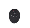 Black smart EMS abdominal muscle toning patch with push-button control and six modes for core strengthening