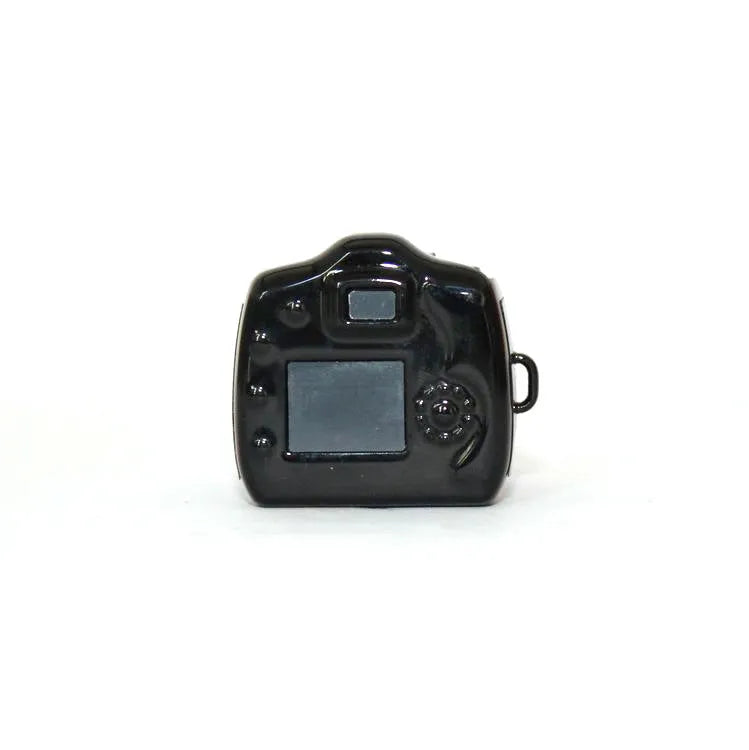 HD compact body camera in black with Mini 8 Pin USB port and Micro SD card slot