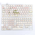 MOG Steamed Bread PBT key cap full set showing bread bear character designs on mechanical keyboard keys
