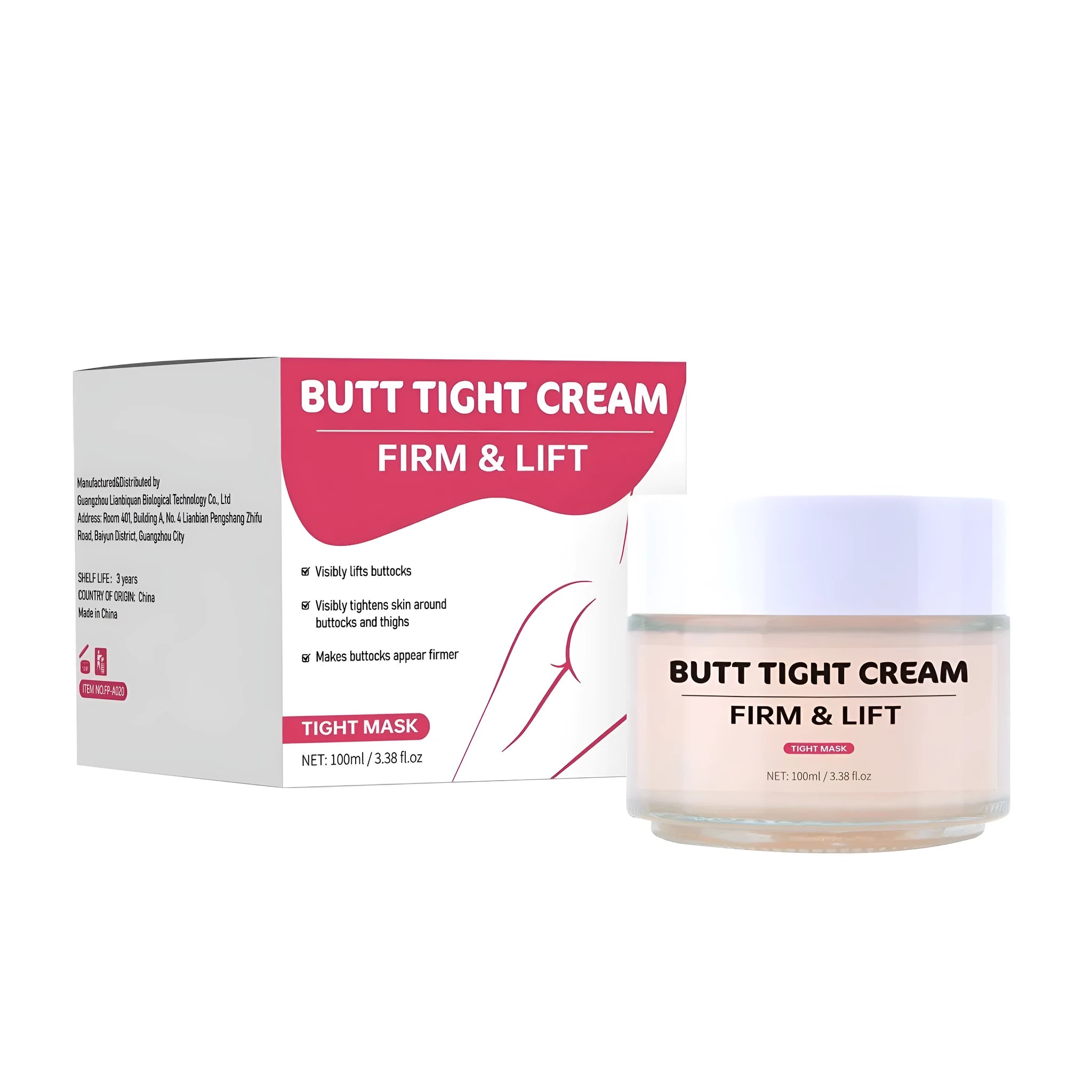 Hip tightening cream 100ml jar nourishing and firming beauty tool