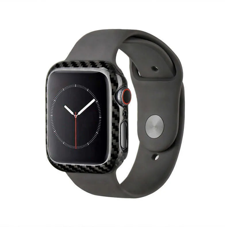 Apple Watch Series 4 half wrap leather protective case in black