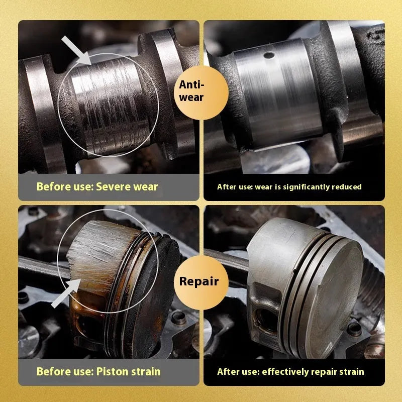 60ml engine anti-wear oil additive in white cover container for petrol and diesel cars