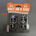Galvanised carbon steel truck floor hook with black finish for cargo securement