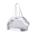 MOORPET leather cat carry bag in solid colour with 25L capacity for pet transport