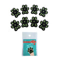 Breathable invisible silicone cloth dog claw pad footsticker 8-pack S M sizes