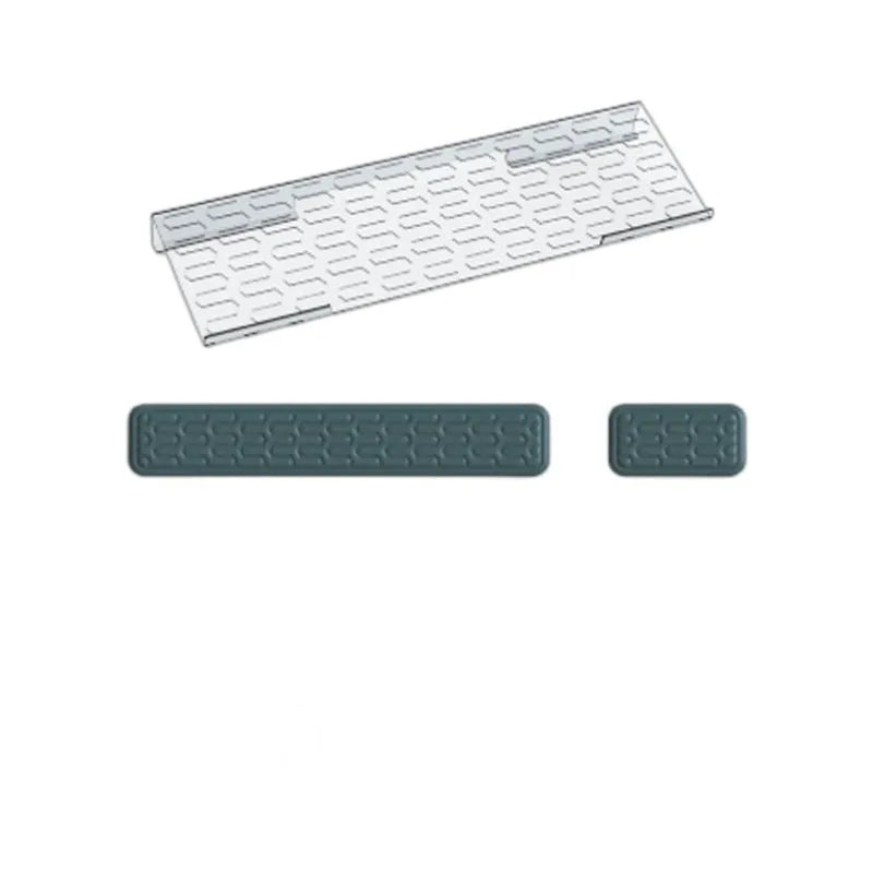 Double sided memory foam keyboard and mouse pad wrist rest set in various colours