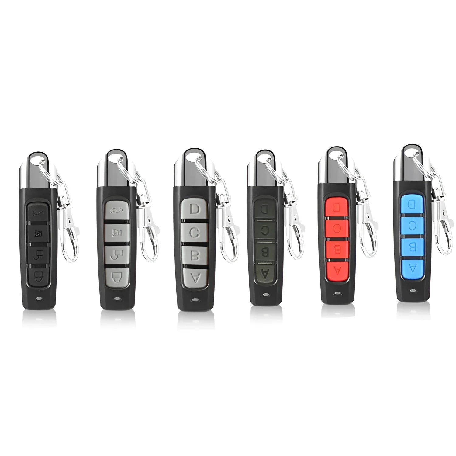 Rolling door remote control unit in choice of colours with copying function