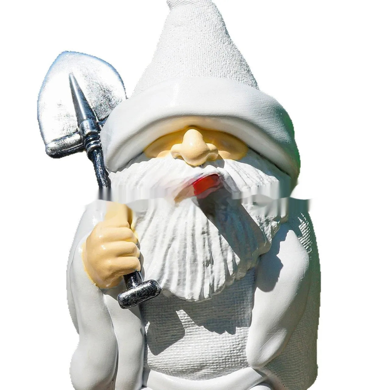Smoking Shovel Dwarf resin craft ornament for Christmas and Halloween decoration