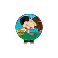 Zinc alloy golf hat clip with engraved dragon year pattern design