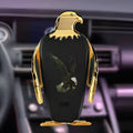Eagle style wireless charging car phone holder with suction cup mount in four colour options.