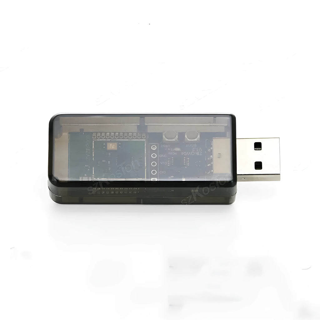 Silicon Labs EFR32MG21 Zigbee USB dongle with plastic shell for Home Assistant connectivity
