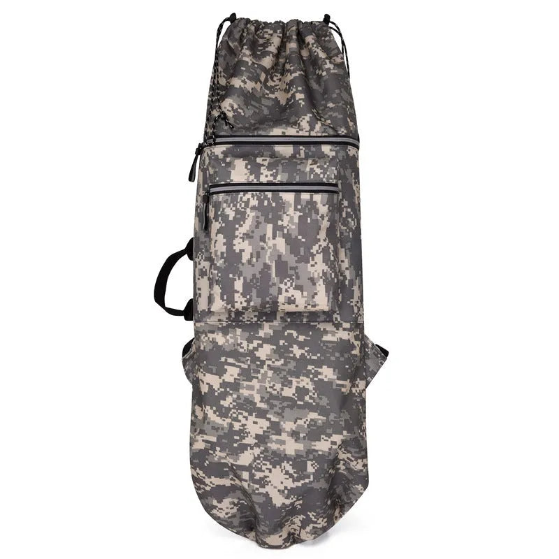 Lightweight waterproof nylon skateboard bag in multiple colour options with large capacity