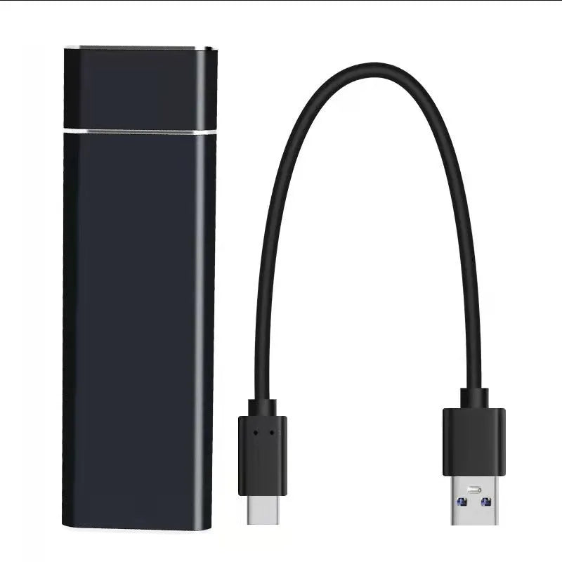 Ultra-thin 6TB SSD mobile hard disk in black, blue, orange, red, and silver metal case options