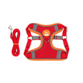 Adjustable dog haulage rope harness with anti-breaking vest in multiple colours