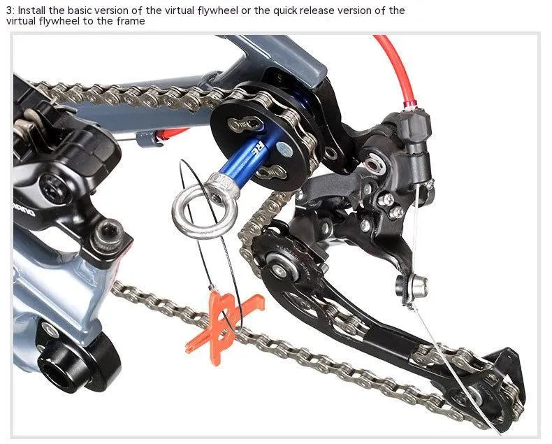 Aluminium alloy bicycle chain holder maintenance tool shown in hand.