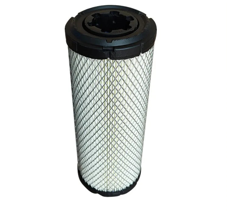 Donaldson 1027 model air filter with straight head and elbow connection, showing folded filter element.