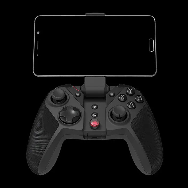 Black Gaishi USB wired game controller with Type-C cable on a dark surface.