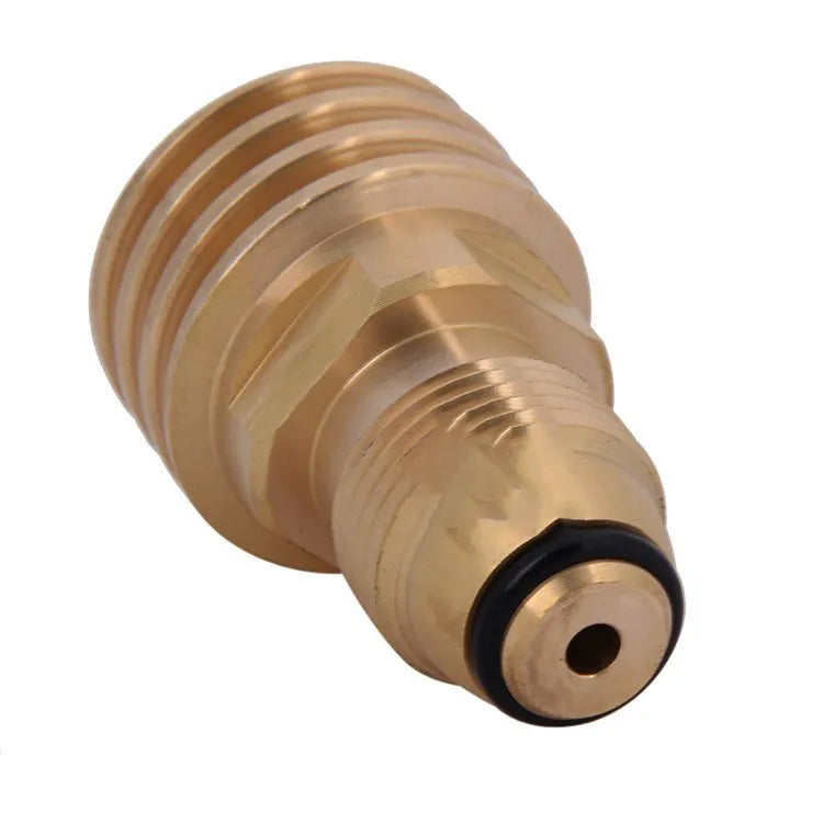Brass gas adapter with taper external thread for brazier copper connections