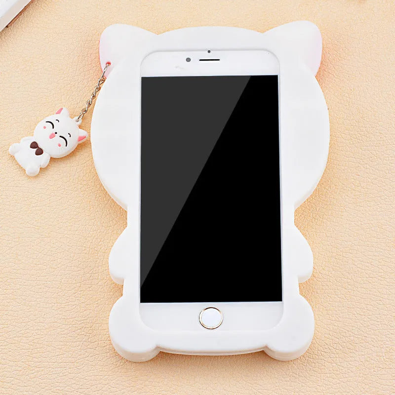 Soft silicone edge-proof phone case for iPhone and Samsung models in one of four available styles