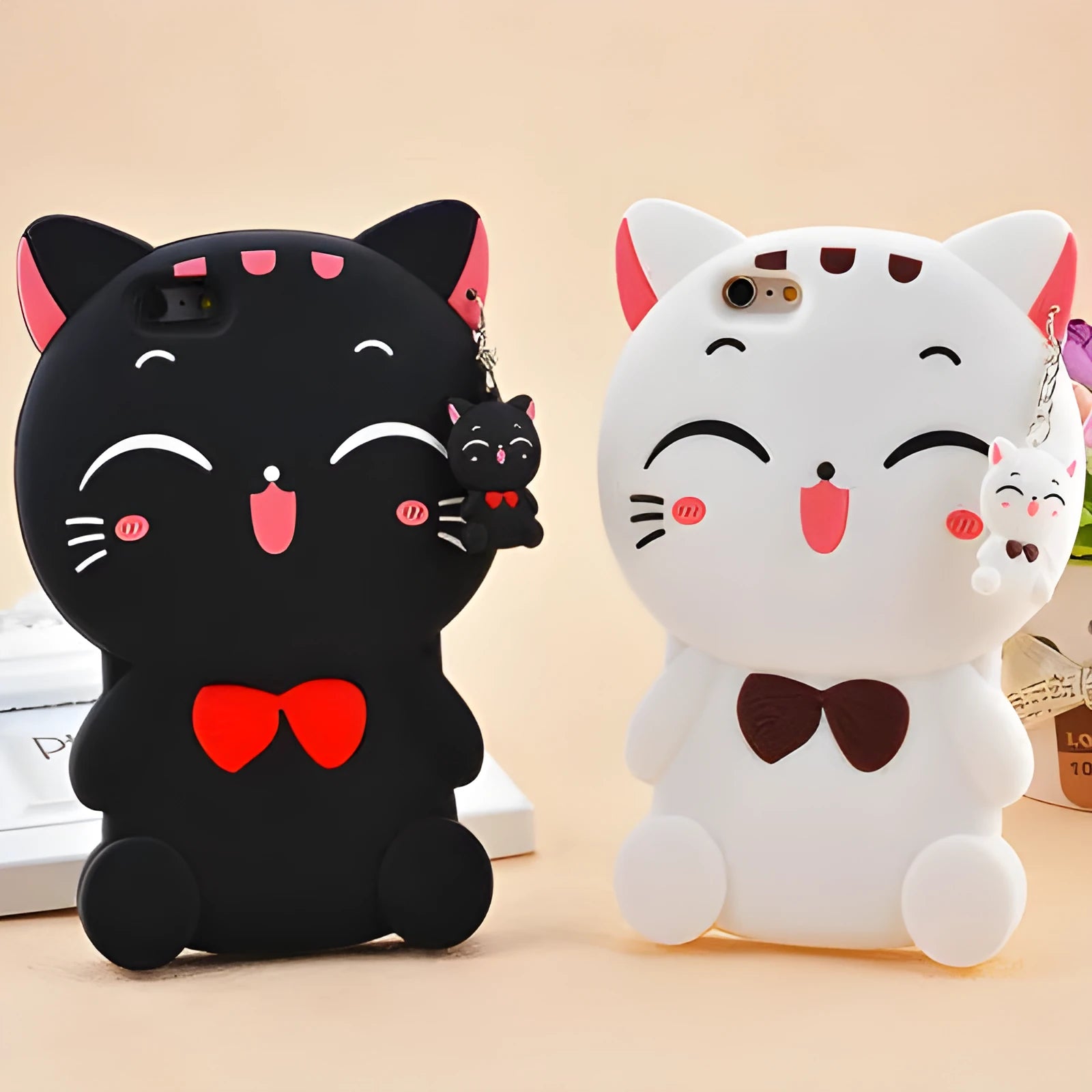 Soft silicone edge-proof phone case for iPhone and Samsung models in one of four available styles