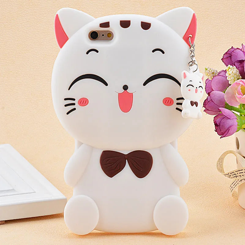Soft silicone edge-proof phone case for iPhone and Samsung models in one of four available styles