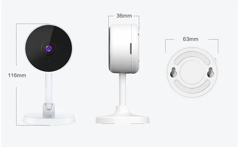 White Flash Fish SKX10 WiFi security camera with gun-style design for indoor home monitoring