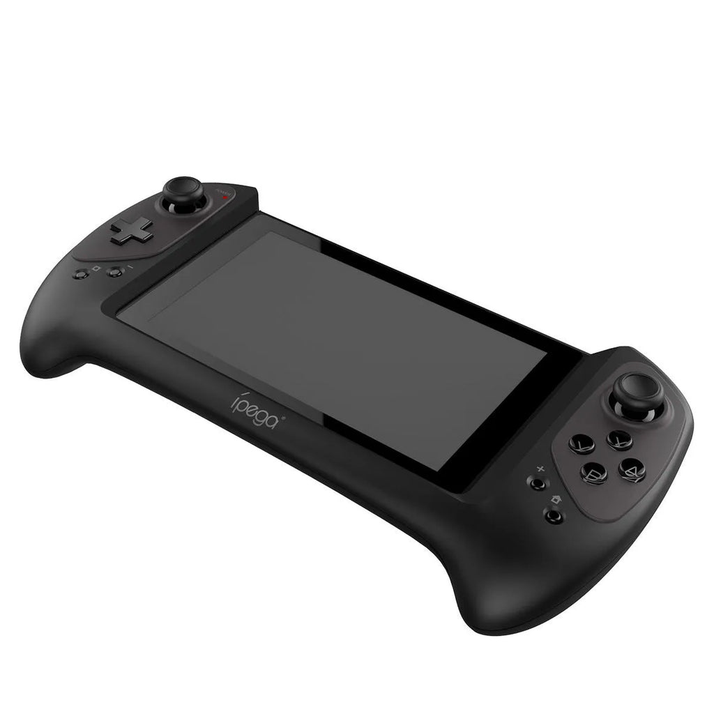 Black Bluetooth wireless gamepad for Nintendo Switch with ergonomic curved grip and matte finish