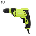 450W pistol grip electric hand drill with a black and grey casing and a 10mm chuck.