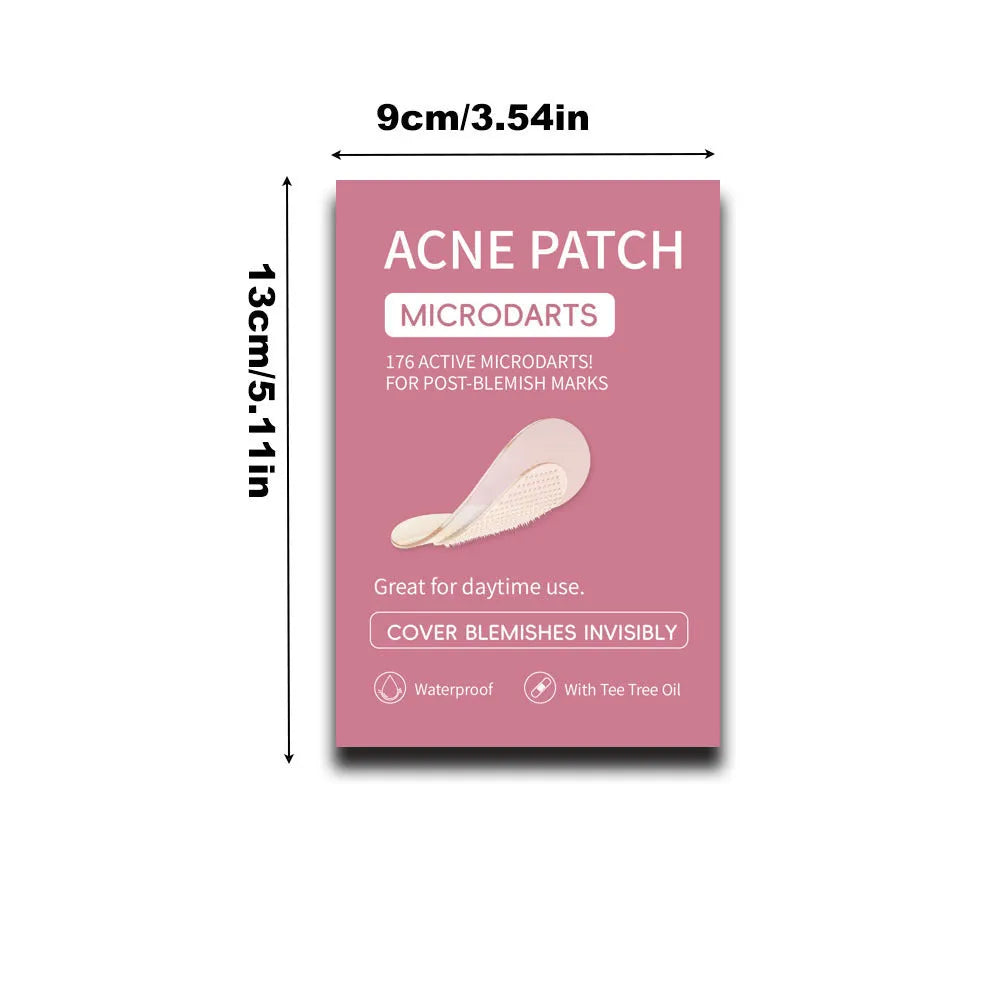 Box of 9 hydrocolloid acne patches for pimple and closed comedone desalting treatment