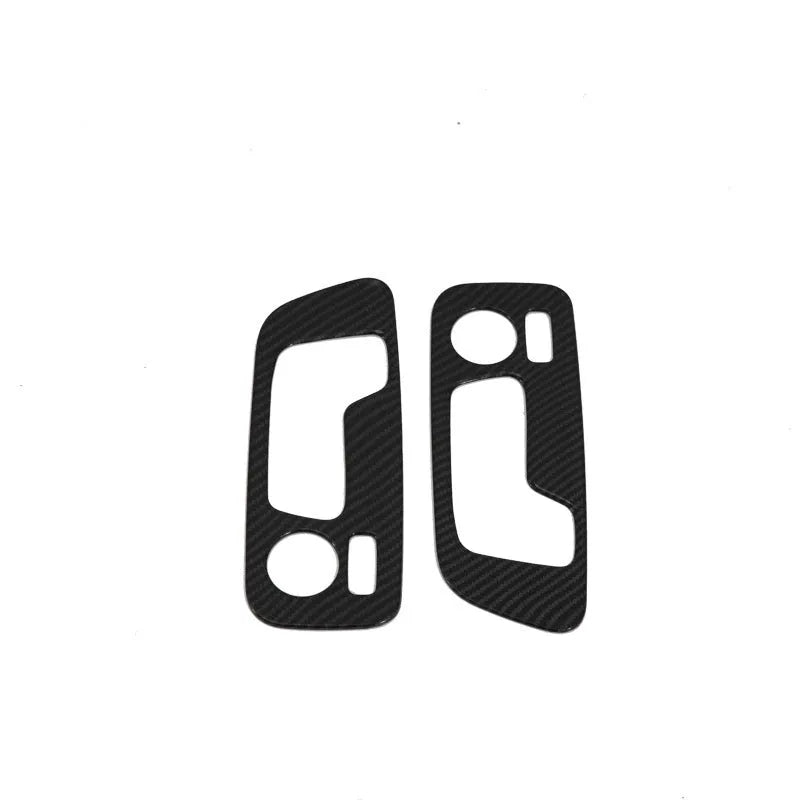 Black ABS interior decoration trim for 2019 X5 front row cup low configuration mounted on centre console