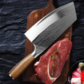 Stainless steel kitchen knife with 320mm blade length and 40cr13 steel construction