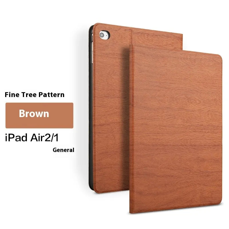 Sapphire blue imitation leather universal sleep bracket protective cover for iPad on a table