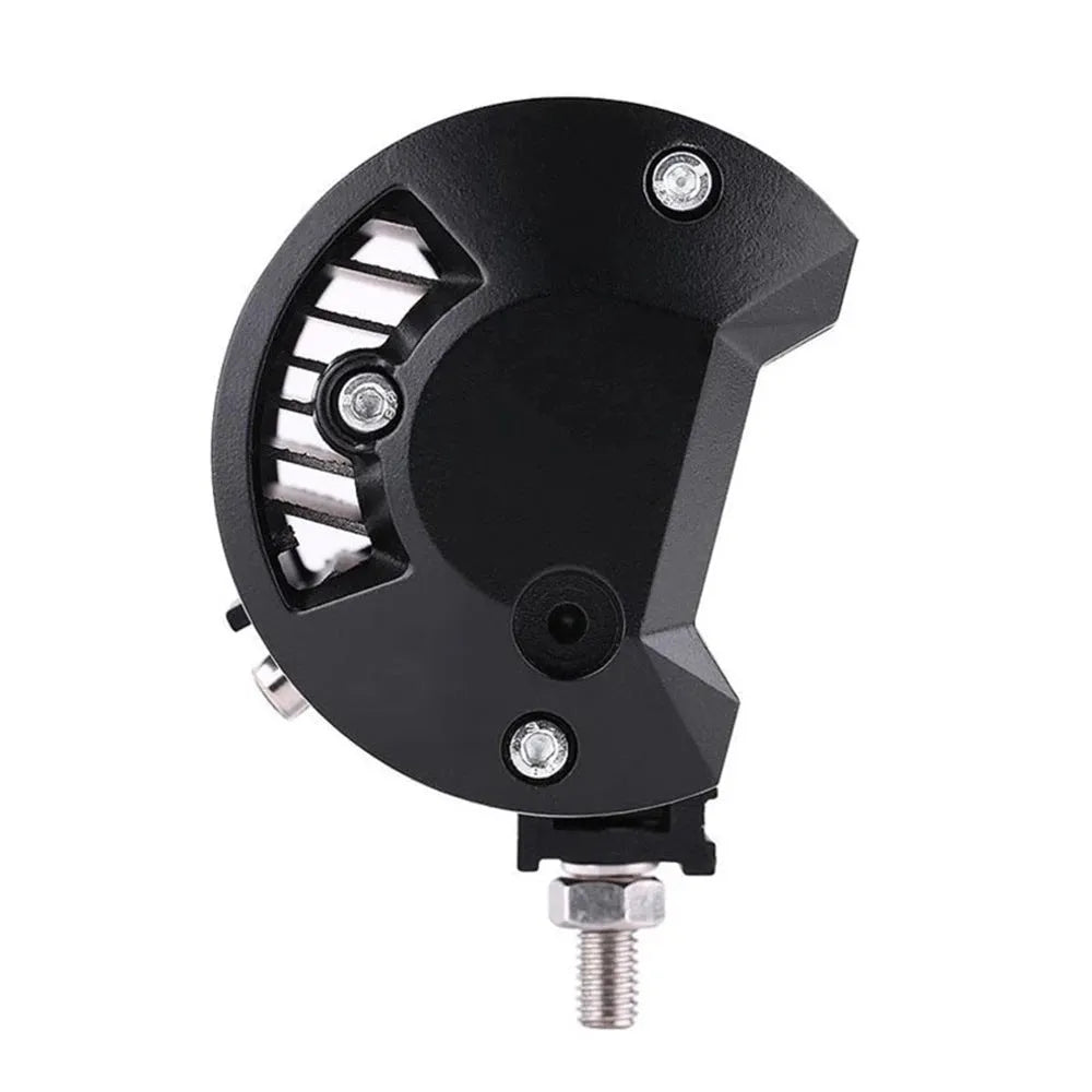 5-inch 24LED 72W dual row LED work light in all-black die-cast aluminium housing with bracket mount