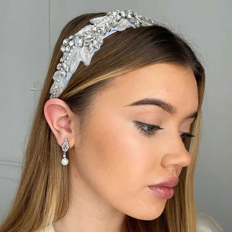 Geometric flower earrings with micro zircon detailing in gold, platinum and rose gold plating