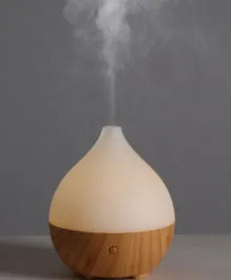 Asakusa wood grain finish aroma diffuser with 100ml water tank and USB cable