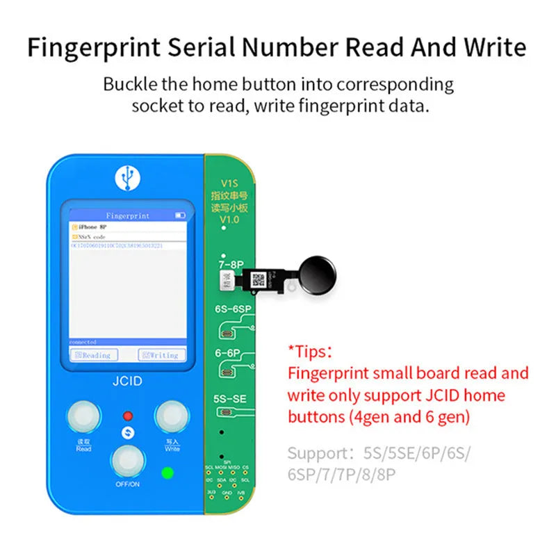 V1SE plastic lattice line face ic detector for Sincere phone colour and battery repair
