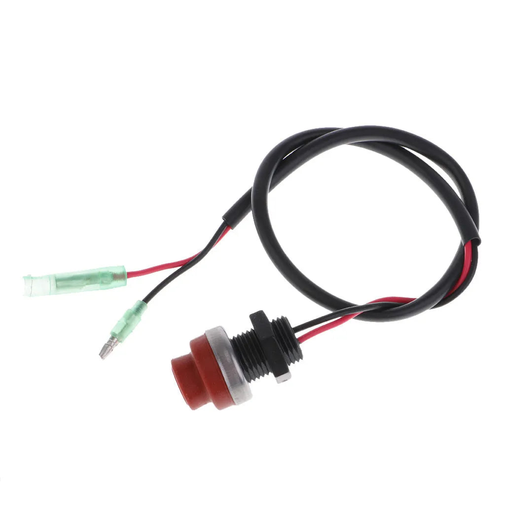 YAMAHA outboard motor engine kill switch with plastic housing and coiled safety lanyard