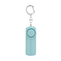 Pink personal safety alarm with keychain attachment showing compact 86 mm size
