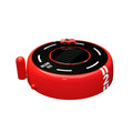 Solar-powered round car-shaped fragrance diffuser with light sensor in black plastic design