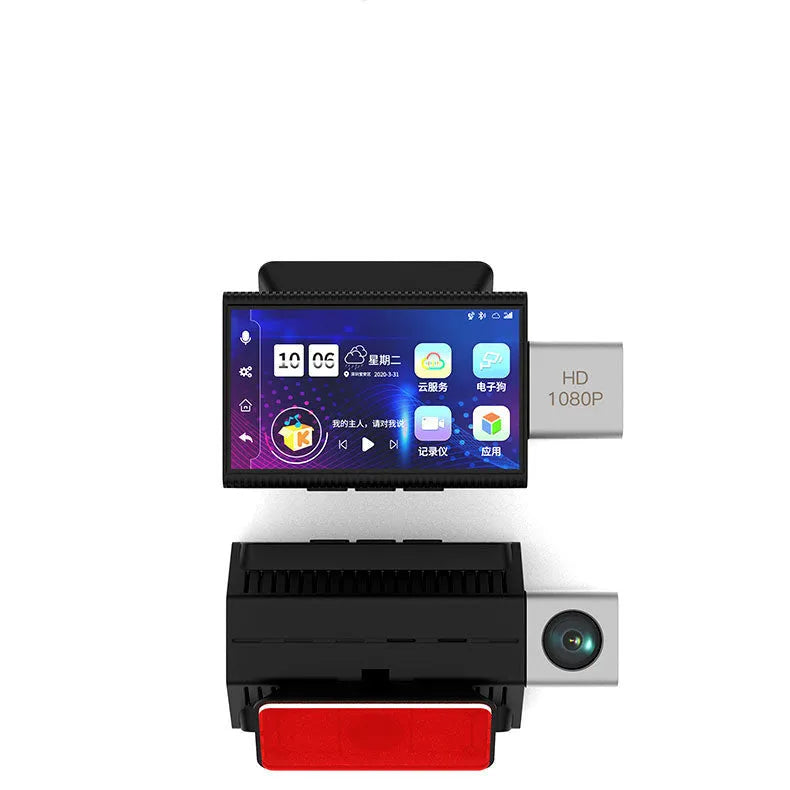 Paste 4G Tachograph front and rear dash cam 170° angle black plastic GPS Bluetooth night vision