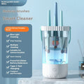 White plastic electric makeup brush cleaning tool with 24cm length and charging cable