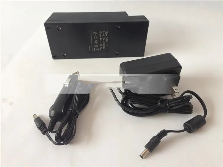 GKL112 universal car charger unit with 220V rating and US plug specifications