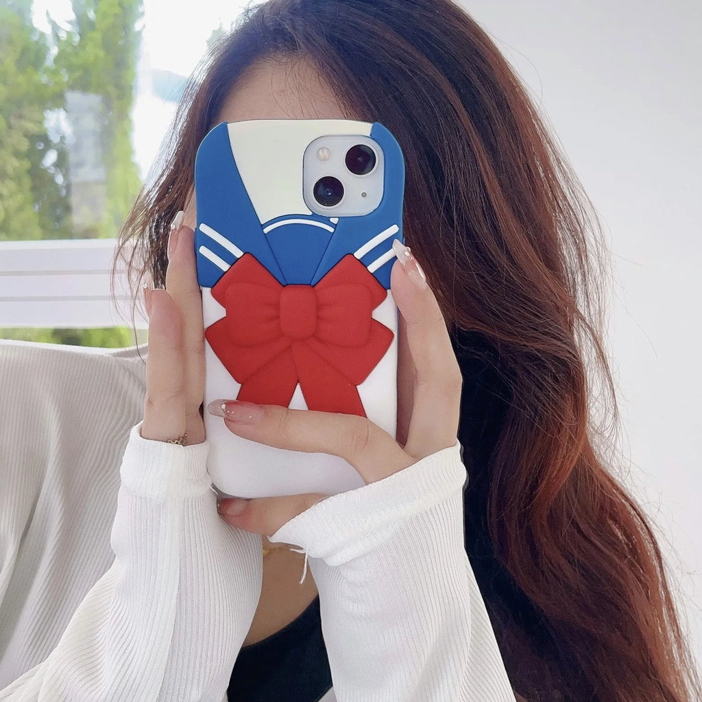 Cartoon clothes silicone phone case drop resistant for iPhone 11 12 13 14 Pro Max