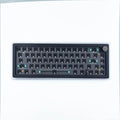DIY mechanical keyboard kit with RGB lighting in black, white, blue, green, pink, purple, and red colour options