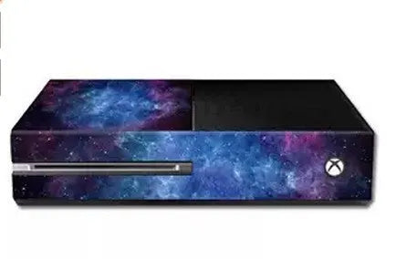Blue matte Xbox One film skin sticker with 12-wire thickness, scratch-free finish, 5 pieces per pack