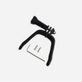 3D printed FPV drone expansion bracket for mounting GoPro action cameras with sponge protection
