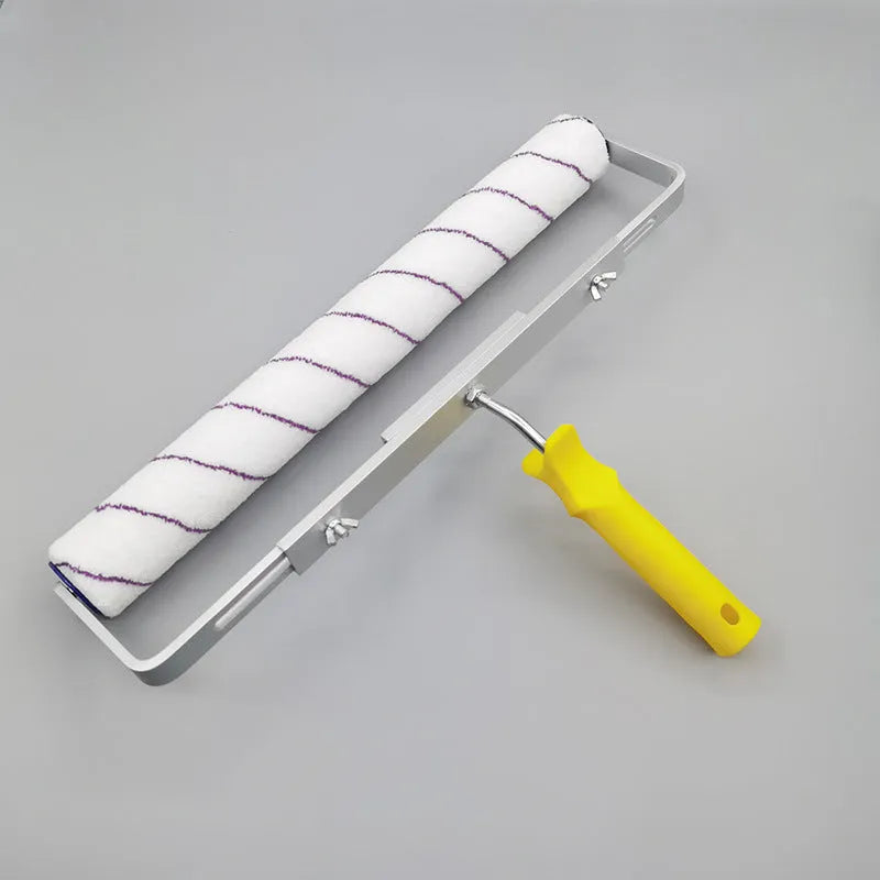 18-inch lengthened paint roller with long medium and short brush heads for wall painting