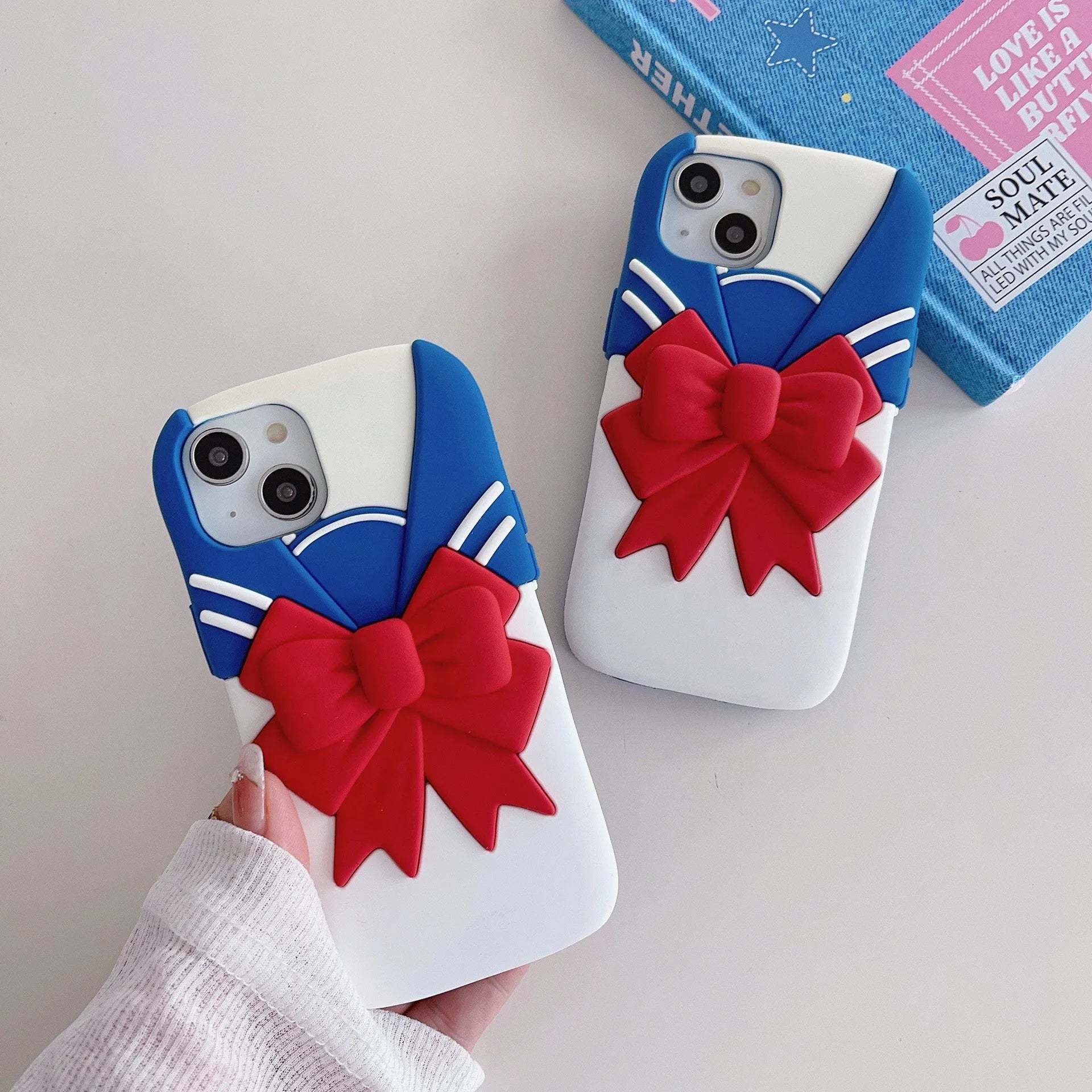 Cartoon clothes silicone phone case drop resistant for iPhone 11 12 13 14 Pro Max