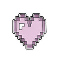 Stereo game console alloy pin badge in three colour options CC1122 CC1123 CC1124 on white background